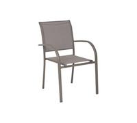 Fauteuil empilable Piazza Hespéride noisette/café