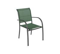 Fauteuil empilable Piazza Hespéride olive/graphite