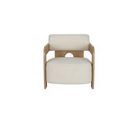 Fauteuil en bouclette beige Oolong