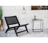 Fauteuil en cannage noir Thisted