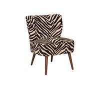 Atmosphera – Fauteuil Chiara – Vintage en bois d'hévéa – Camel