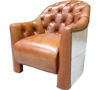 Fauteuil en cuir Avion Design Fauteuil club cuir Aviator Vintage Cuir Nouveau