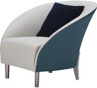 Fauteuil en cuir Couch Polster Club TV chair salon meuble luxe nouveau Lounge