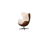 Fauteuil en cuir pleine fleur marron, 1 place, fixe, uni - Chehoma, Tenzing - 87x77x116 cm