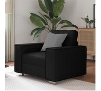 Fauteuil en cuir synthétique noir 59 cm