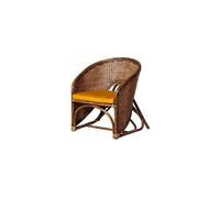 Fauteuil en rotin marron, fixe, uni - Chehoma, Veracruz - 76x63x83 cm