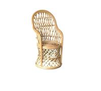 Fauteuil En Rotin Naturel Meuble | Vintage, Miniature, Fauteuil avec Dossier Arrondi, pour capture Photo Nouveau-Né