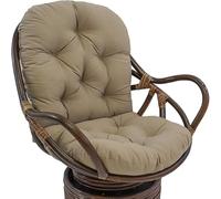 Fauteuil en Rotin Pivotant Coussin pour Fauteuil a Bascule Intérieur Rocker Coussin Pivotant Pad de Remplacement, pour Fauteuil Inclinable en Rotin(#J)