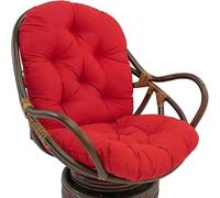 Fauteuil en Rotin Pivotant Coussin pour Fauteuil a Bascule Intérieur Rocker Coussin Pivotant Pad de Remplacement, pour Fauteuil Inclinable en Rotin(#H)