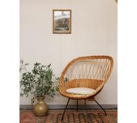 Fauteuil en rotin vintage n°855