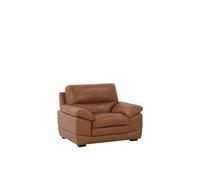 Fauteuil en simili-cuir marron - BELIANI - HORTEN - Avec accoudoirs - Relaxation - Style classique