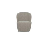 Fauteuil en tissu beige, fixe, assise ferme, dossier doux - VT wonen, Lofty - 68x72x75 cm