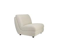 Fauteuil en tissu beige Mississippi