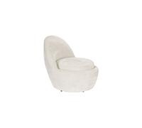 Fauteuil en tissu blanc Nash