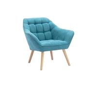 Fauteuil en tissu bleu CASERTA