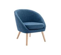 Fauteuil en tissu bleu LINDALE