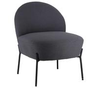Happy Garden Fauteuil HELMI en tissu bouclé gris (Gris G)