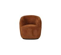 Fauteuil en tissu bouclé rouille Porterville