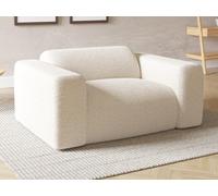 Fauteuil en tissu bouclette blanc POGNI de Maison Céphy