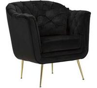 Fauteuil Design Matelassé "Budapest" 91cm Noir