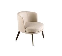 Fauteuil en tissu crème 5108C, 74 x 70 x 71