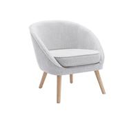 Fauteuil en tissu gris clair LINDALE Gris clair