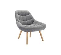 Fauteuil en tissu gris LUOSTO
