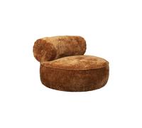 Fauteuil en tissu orange Tilbury