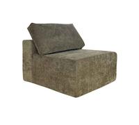 Fauteuil en tissu pour canapé modulable vert L 100 cm Hector, Oviala