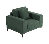 Fauteuil en tissu texturé vert JAMOLO