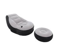 Fauteuil en velours avec repose-pieds 130 x 99 x 76 cm INTEX 68564