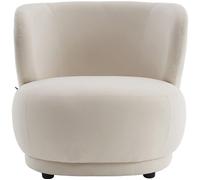 Fauteuil en velours beige - Ester