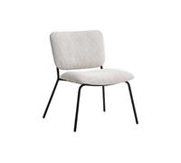 Fauteuil en velours côtelé beige LOVUNIA de Maison Céphy