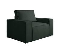 Fauteuil en velours côtelé vert sapin AMELIA