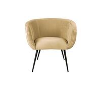 - Fauteuil en velours Majestic - Beige