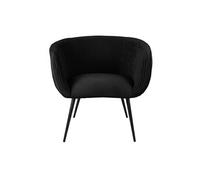 - Fauteuil en velours Majestic - Noir