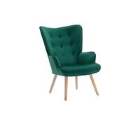 Fauteuil en velours vert VATELY Vert Sapin