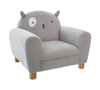 Fauteuil Enfant Chat En Velours - Balo Gris TU