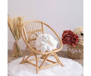 Fauteuil Enfant En Rotin - Colette Beige TU