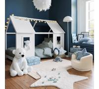 Fauteuil Enfant En Tissu Bouclette - Sky Blanc TU