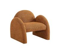 Fauteuil enfant en tissu bouclette terracotta MOSALO