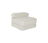 sweeek Fauteuil enfant en velours côtelé dépliable couleur crème L 66 x P 62 x H 435 cm G