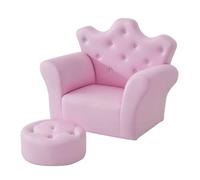 Fauteuil enfant HOMCOM Bois 58x40.5x49cm Rose