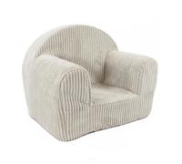 Fauteuil Enfant MINI Beige Clair - Velours Côtelé Housse Amovible OEKO-TEX