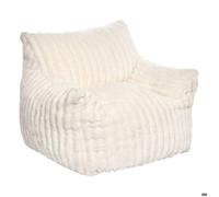 Fauteuil enfant Muzi côtelé H.47cm blanc - Atmosphera Créateur d'intérieur