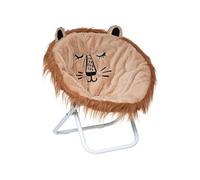 Fauteuil enfant pliant coloris marron - Longueur 50 x Profondeur 50 x Hauteur 50 cm --