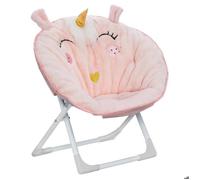 Atmosphera Fauteuil enfant pliant Licorne Rose clair