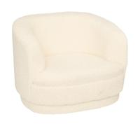 Fauteuil Enfant Scandinave "Bouclette" 45cm Blanc