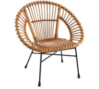 Fauteuil Enfant Soleil Rotin Marron
