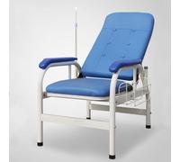 Fauteuil entièrement inclinable avec accoudoirs réglables - Cadre en acier durable pour le confort du patient (chaise semi-inclinable sans pied)